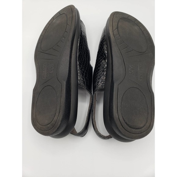 SAS Tripad Comfort Women Trio II Triple Strap Sandals Croc Embossed Black. 7.5 W - Picture 6 of 7